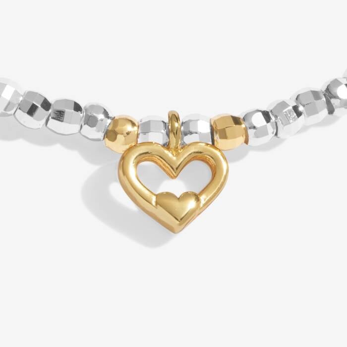 Joma Jewellery Sparkle Confetti - A Little Wonderful Mum - Silver & Gold Plated Bracelet
