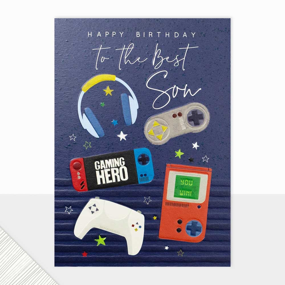Laura Darrington Best Son Gaming Birthday Card