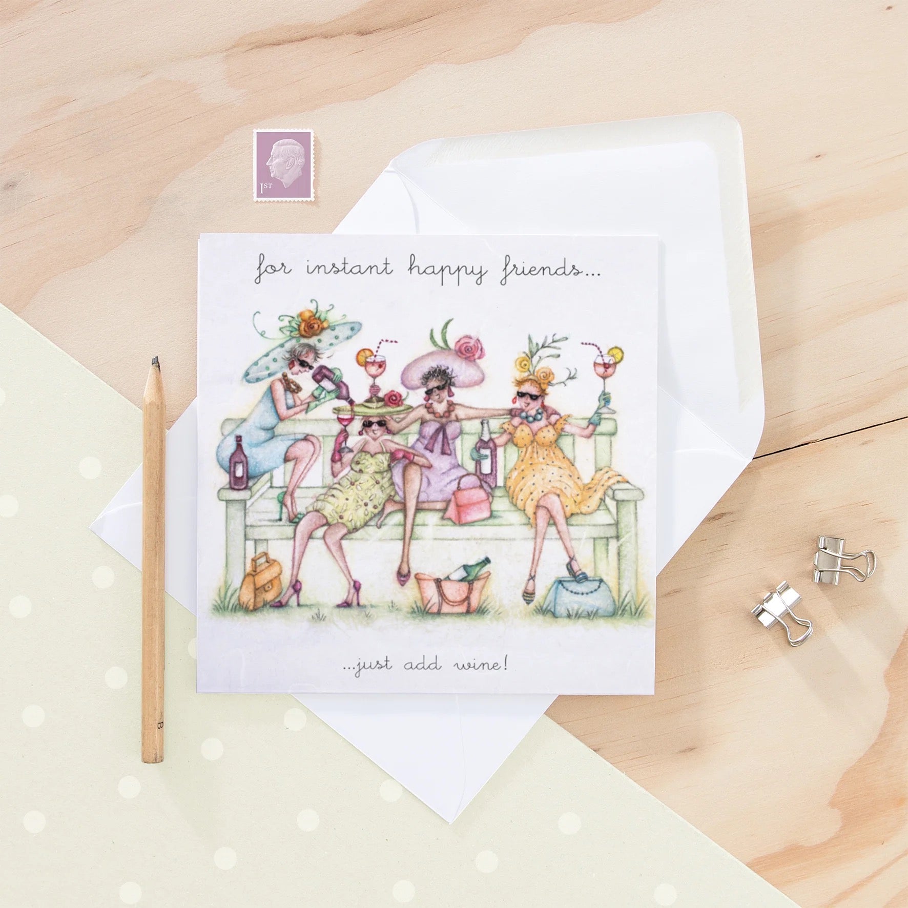 Berni Parker - Instant Happy Friends - Blank Card