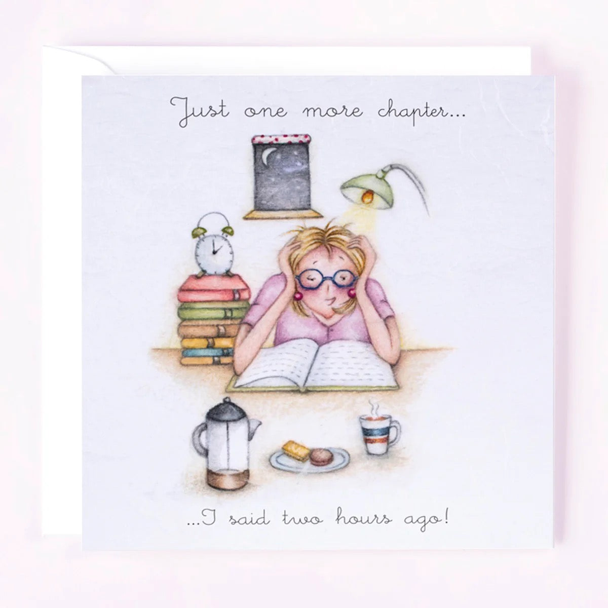 Berni Parker - Just One More Chapter - Blank Card