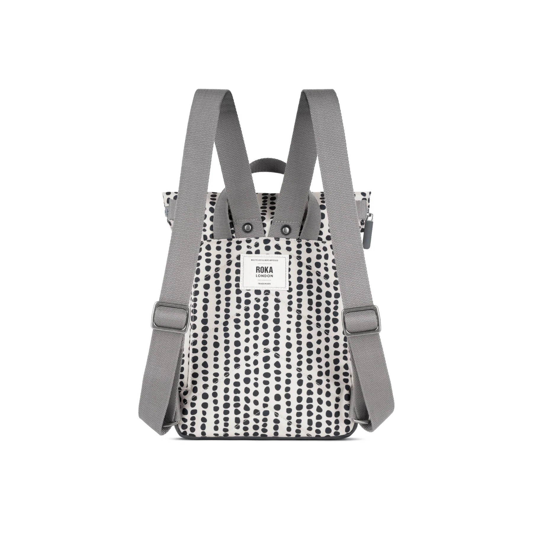 Roka Canfield B Backpack-Recycled Canvas - SMALL - Linear Dot (Limited Edition)