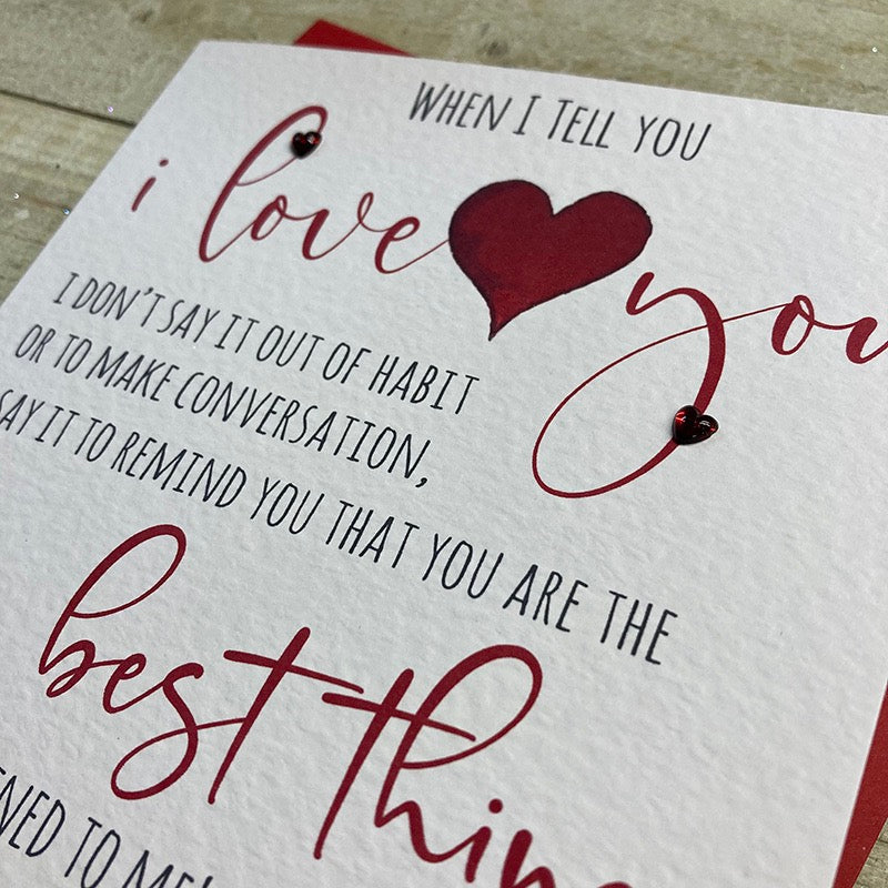 The Best Thing That Happened to Me Card - White Cotton Cards