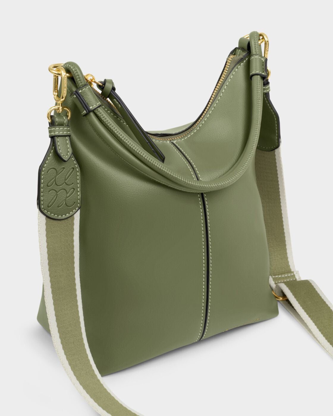 Katie Loxton - Hallie Satchel Handbag - Khaki Green