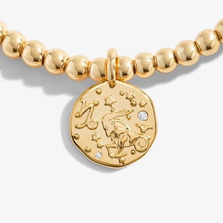 Joma Jewellery - Starsign A little Capricorn Gold Disc Bracelet