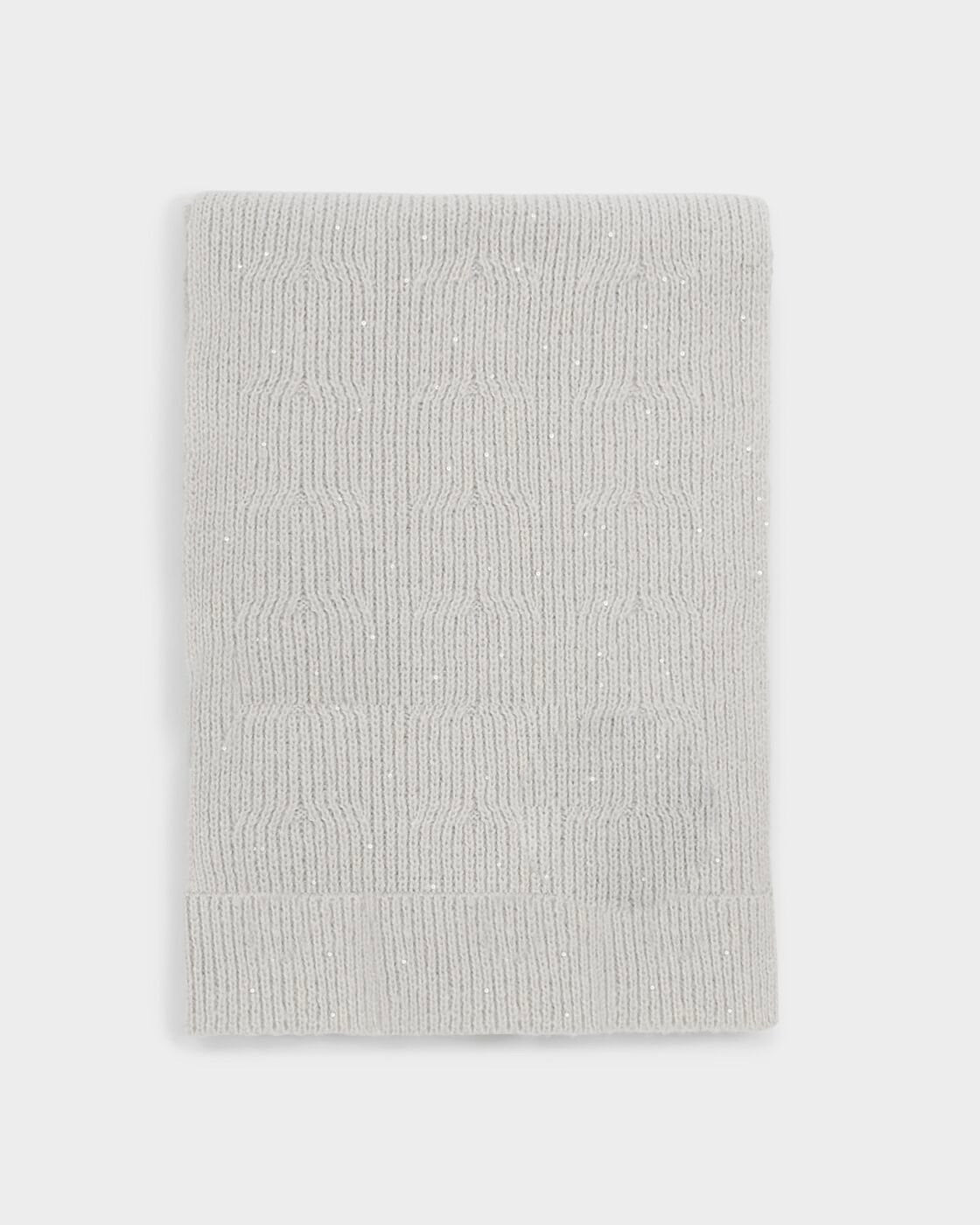 Katie Loxton Sequin Cosy Scarf - Pale Grey
