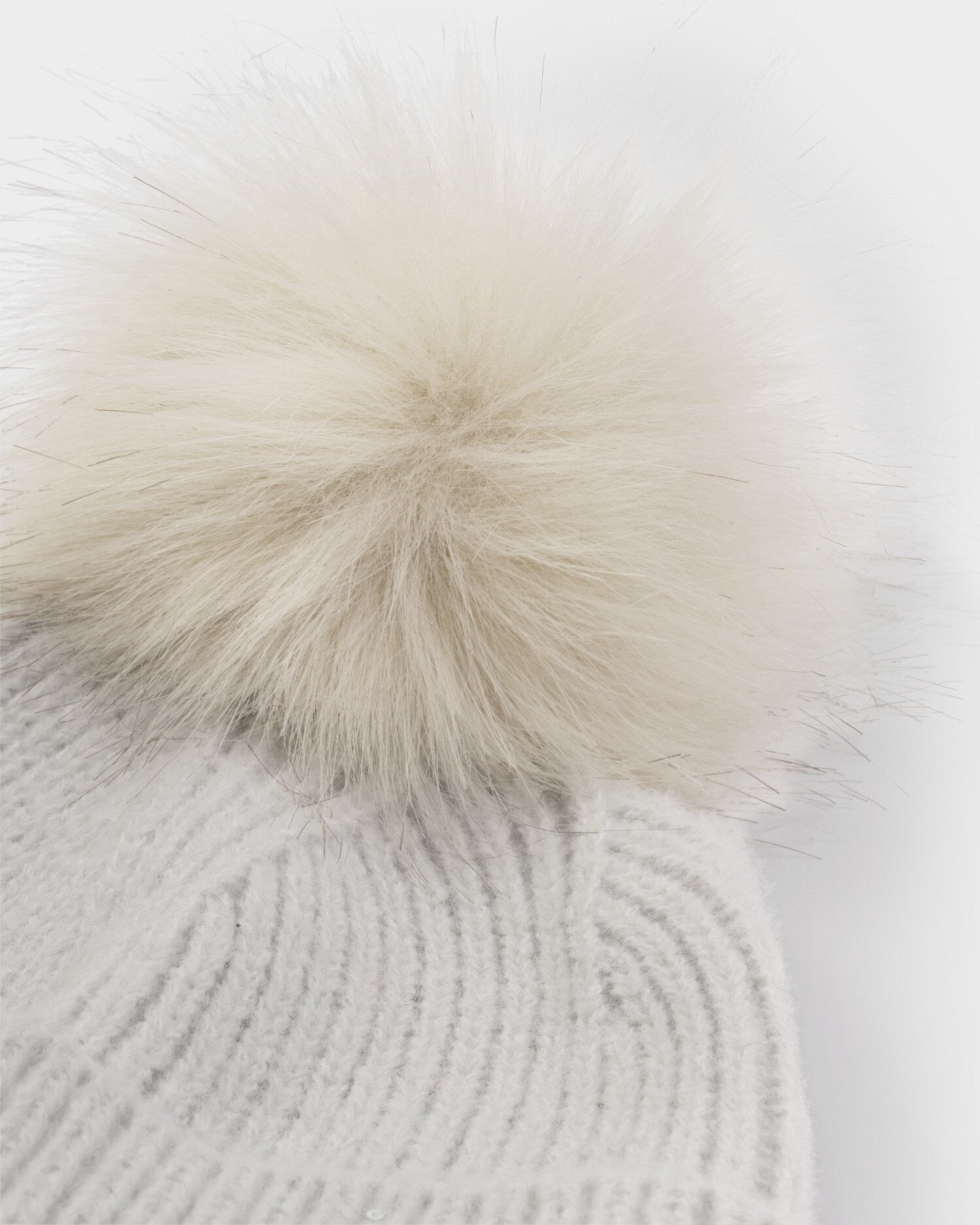 Katie Loxton Sequin Cosy Pom Pom Hat - Pale Grey