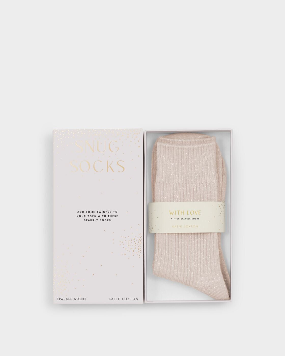 Katie Loxton Gift Boxed Ladies Sparkle Socks - Pink