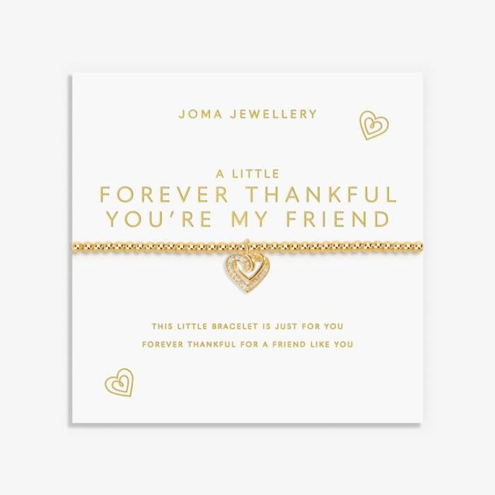 Joma Jewellery A Little Forever Thankful You’re My Friend - Gold Plated Bracelet