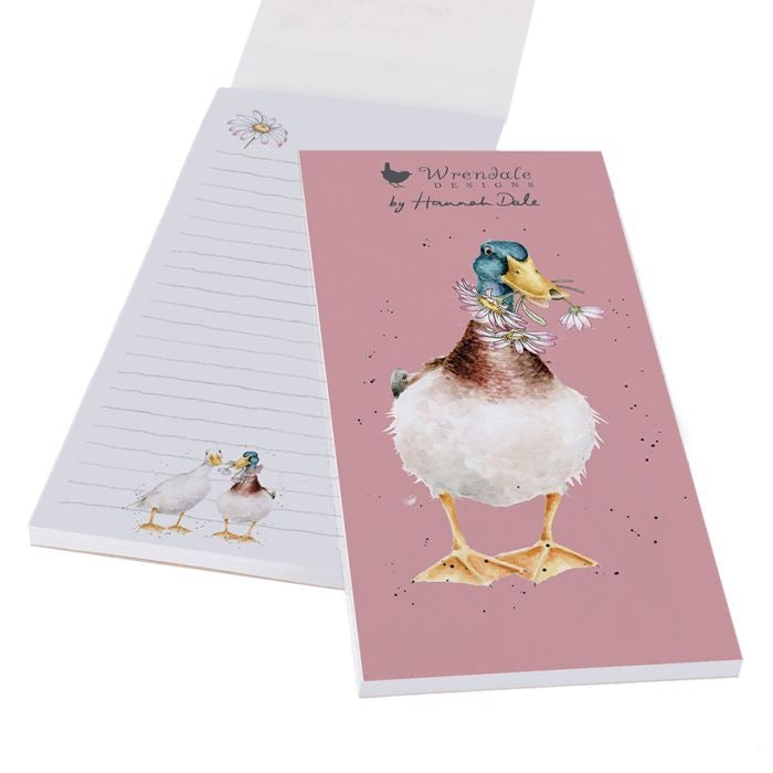 Not a Daisy Goes By (Duck) Magnetic Shopping Pad - Wrendale Designs