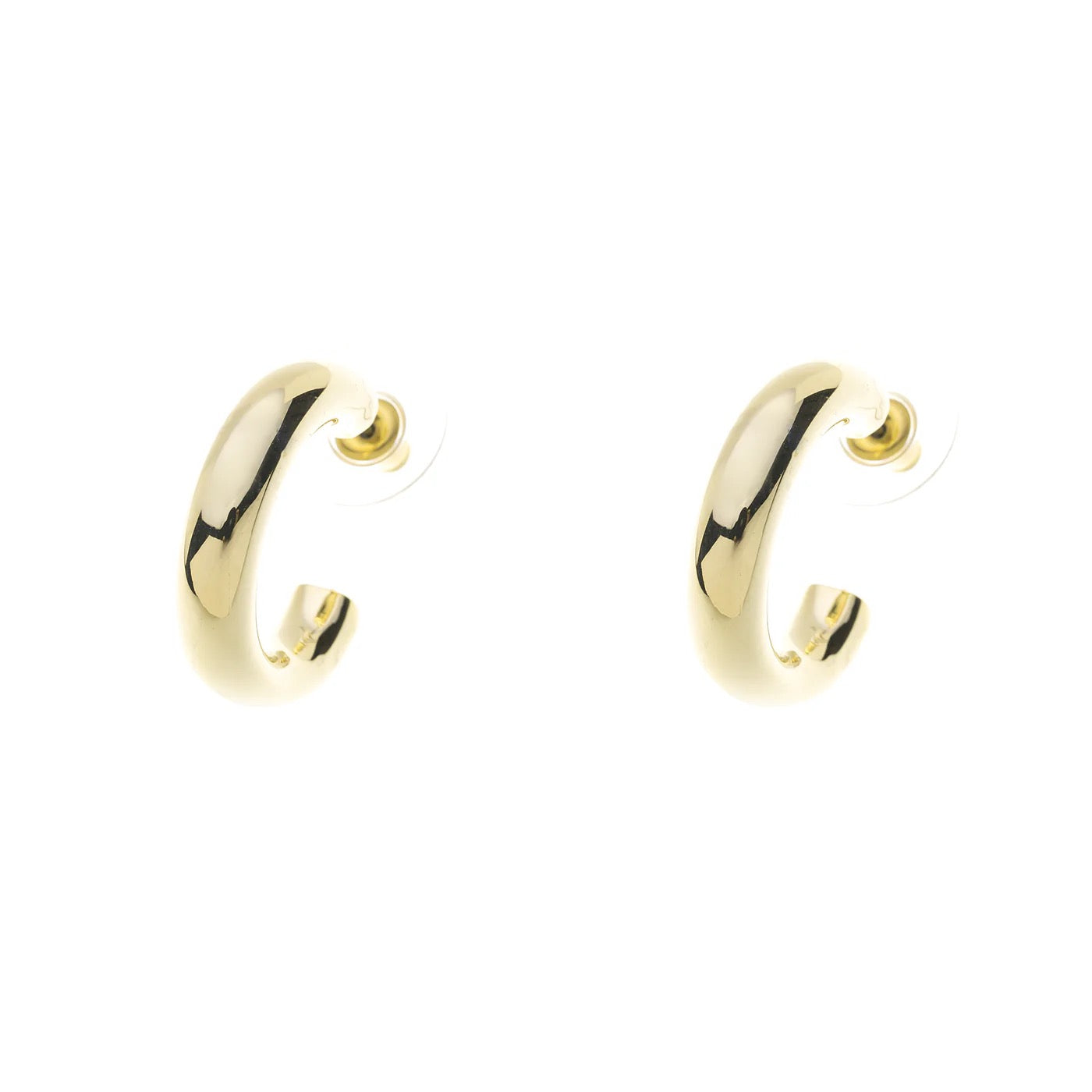 Park Lane Gold Small Chunky Hoop Earrings - Gold (Hypoallergenic)