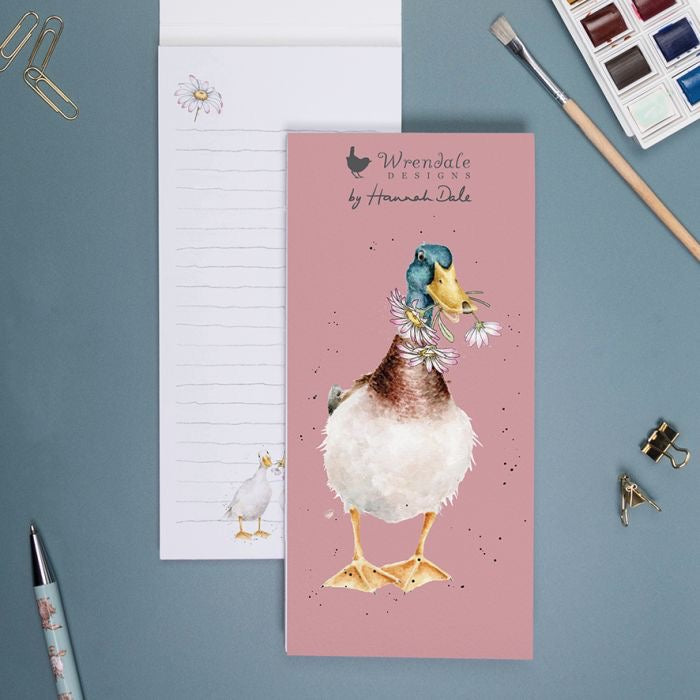 Not a Daisy Goes By (Duck) Magnetic Shopping Pad - Wrendale Designs