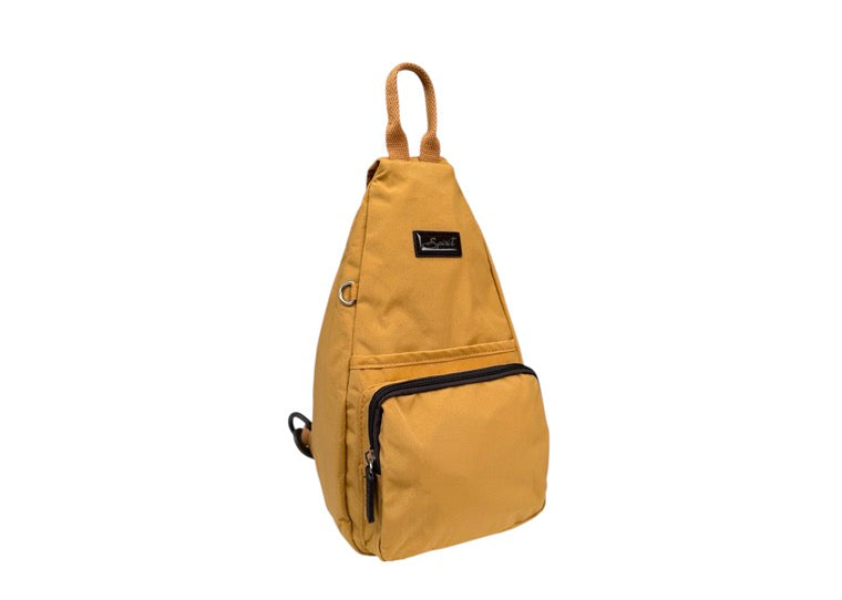 Spirit (7343) Mini Lightweight Sling Bag - Mustard/Dark Chocolate