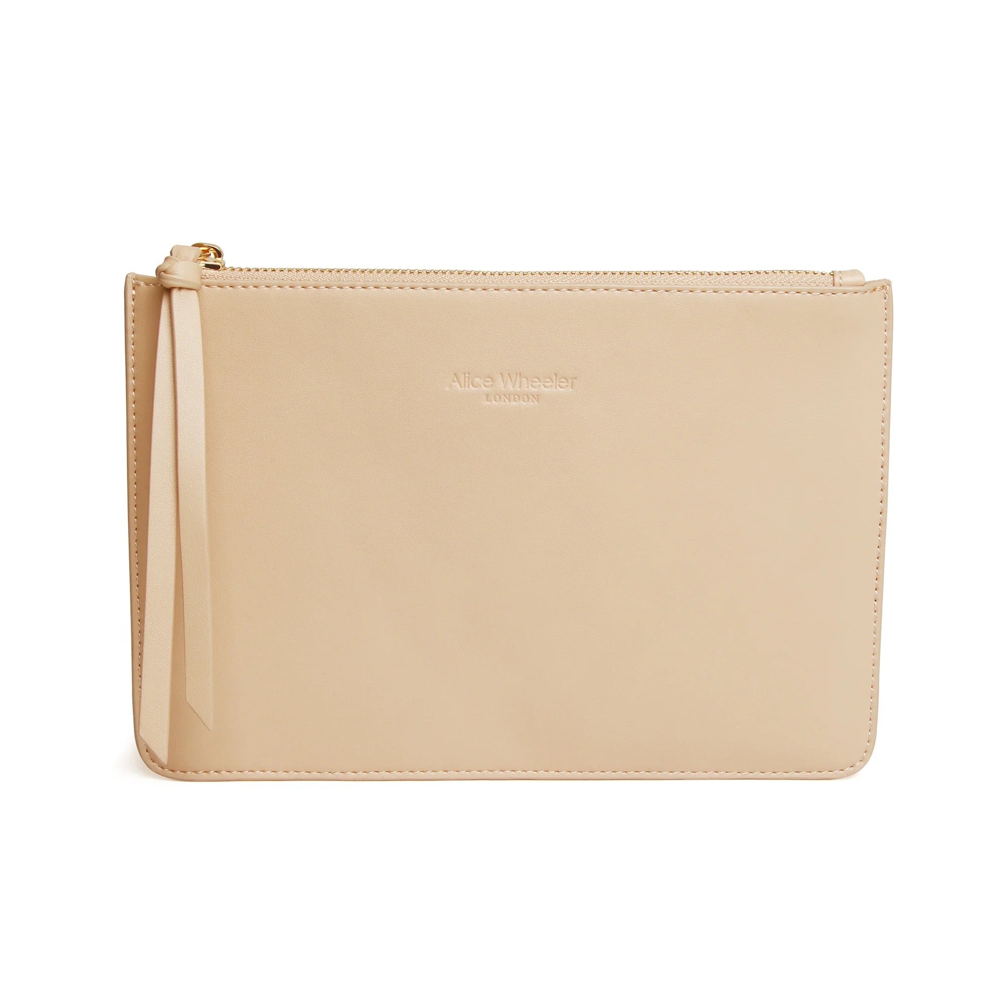 Alice Wheeler Clutch/Pouch - Nappa Collection - Sand