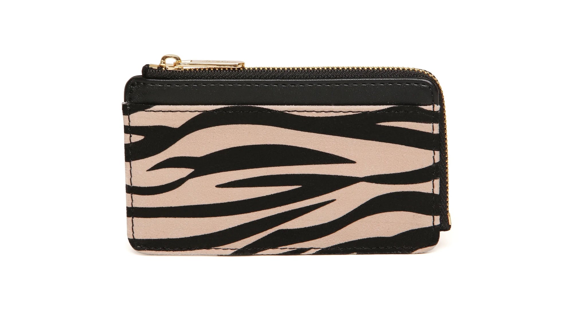 Alice Wheeler - Dark Zebra Bath Coin & Card Purse - Black