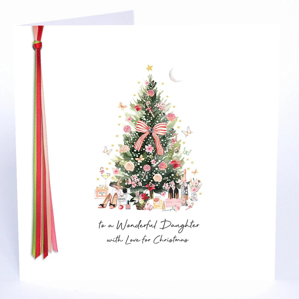 Five Dollar Shake - Wonderful Daughter Tree & Gifts - LARGE Christmas Card