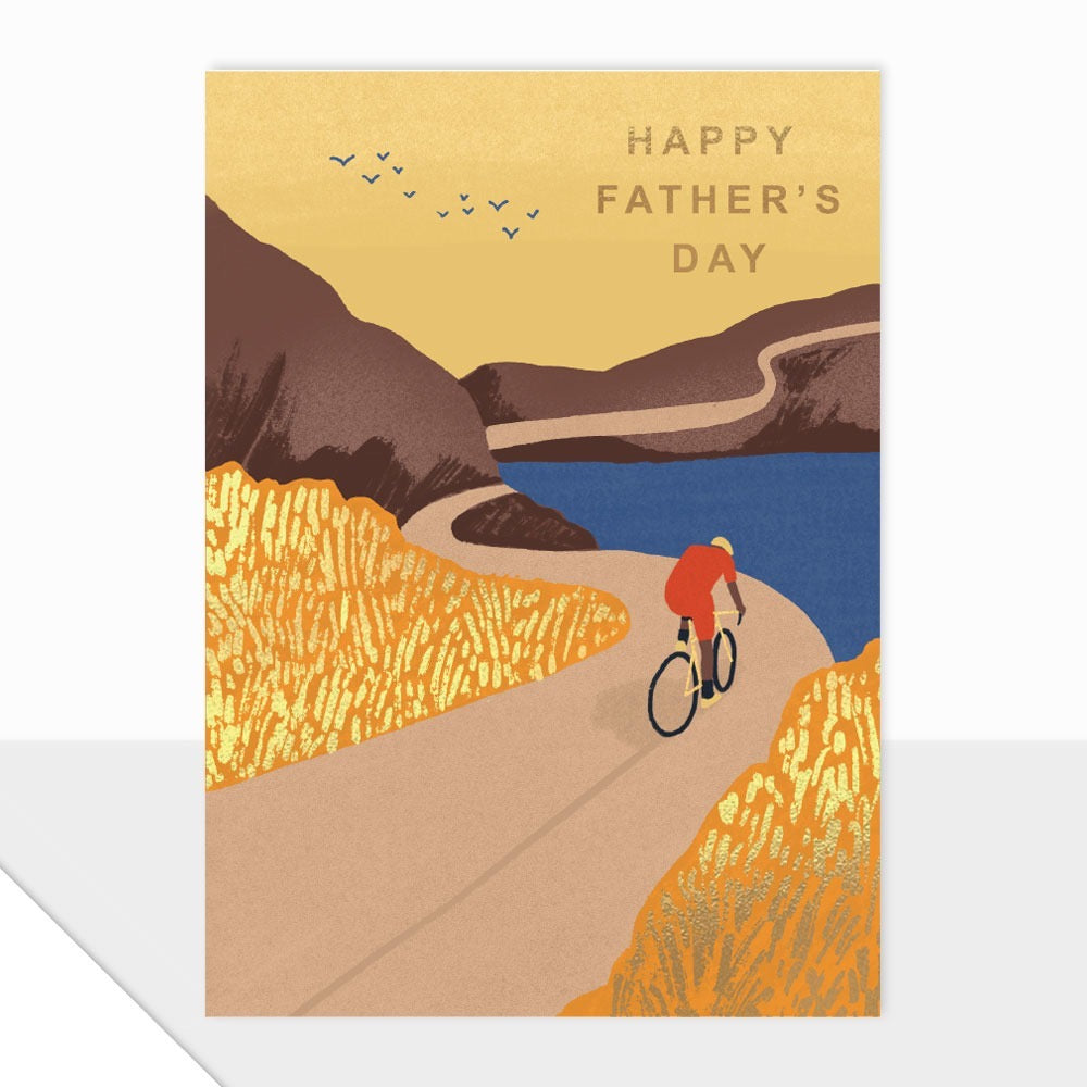 Laura Darrington Happy Fathers Day Cycling Card