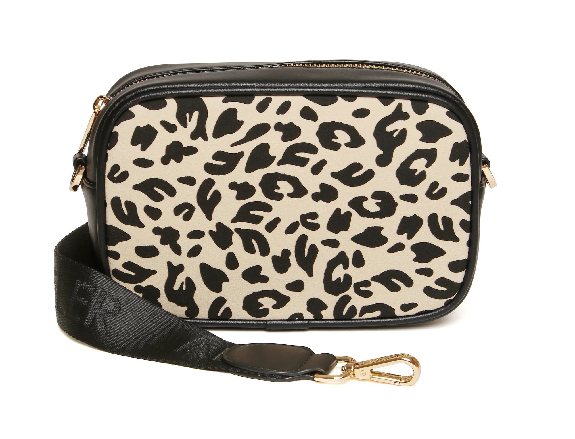 Alice Wheeler Light Leopard Pimlico Crossbody Bag - Black