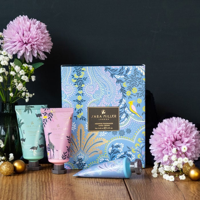 Sara Miller Savannah Hand Cream Trio Gift Set - Blue