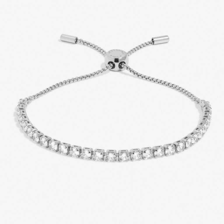 Joma Jewellery - Cubic Zirconia Tennis - Silver Slider Bracelet