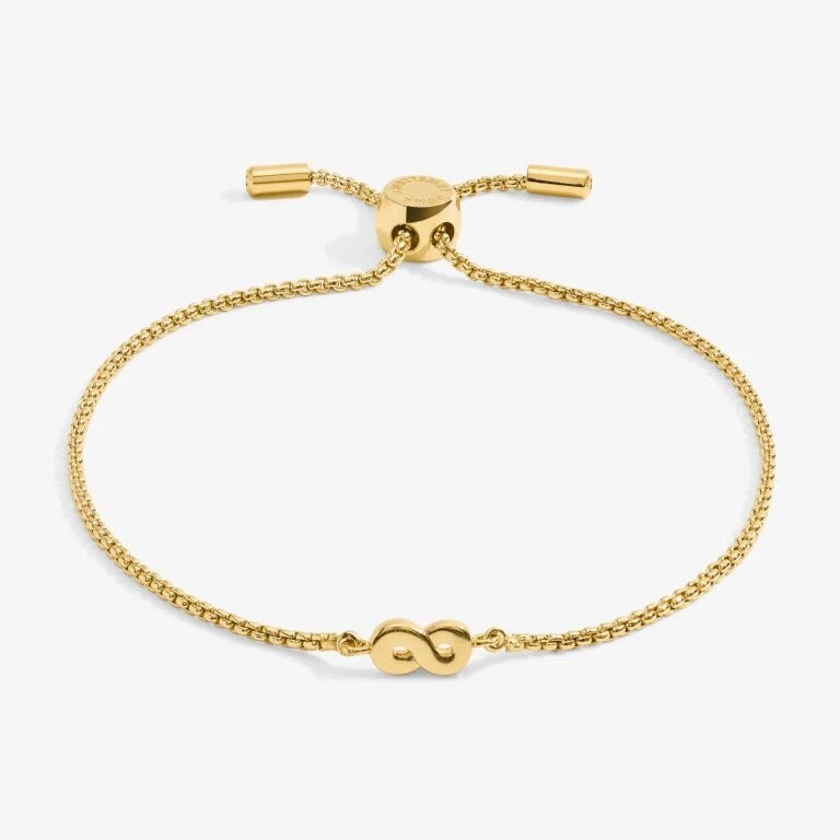 Joma Jewellery -Infinity - Gold Mini Charms Slider Bracelet