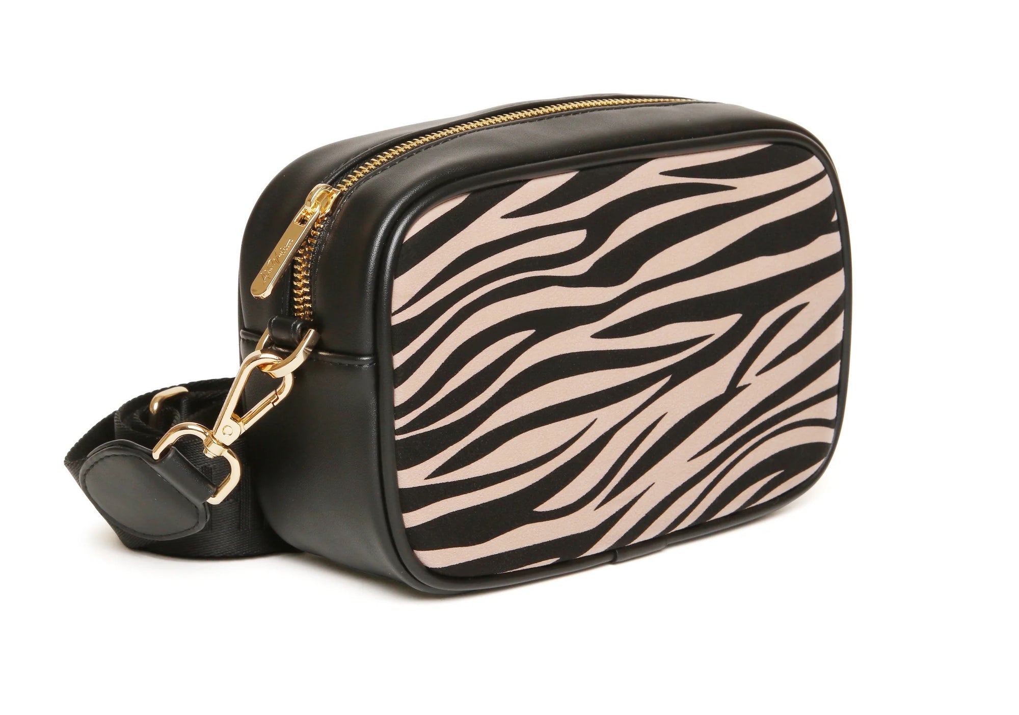 Alice Wheeler Dark Zebra Pimlico Crossbody Handbag - Black