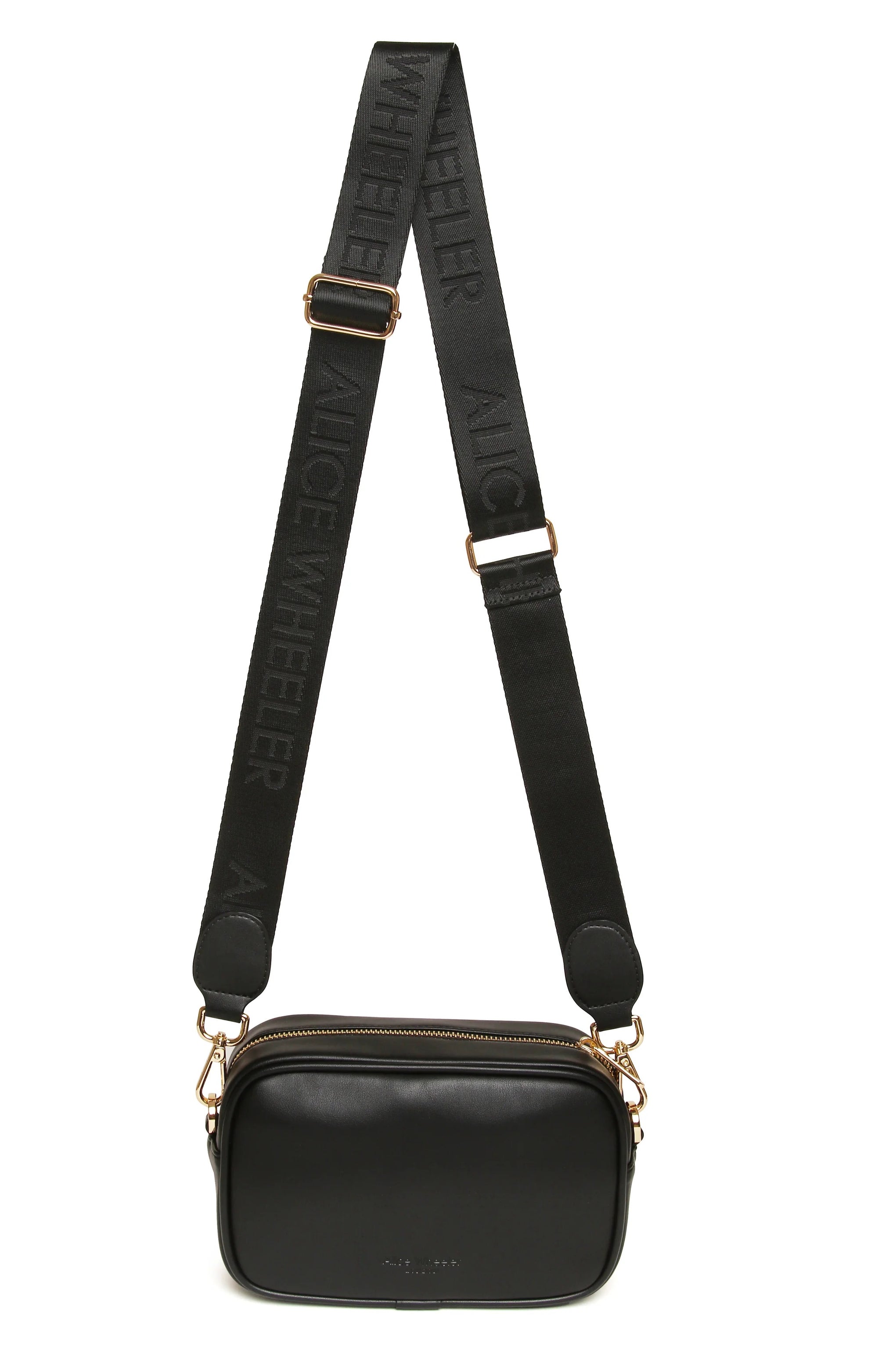 Alice Wheeler Dark Zebra Pimlico Crossbody Handbag - Black