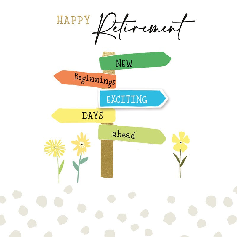 Happy Retirement Signs Card - Hammond Gower