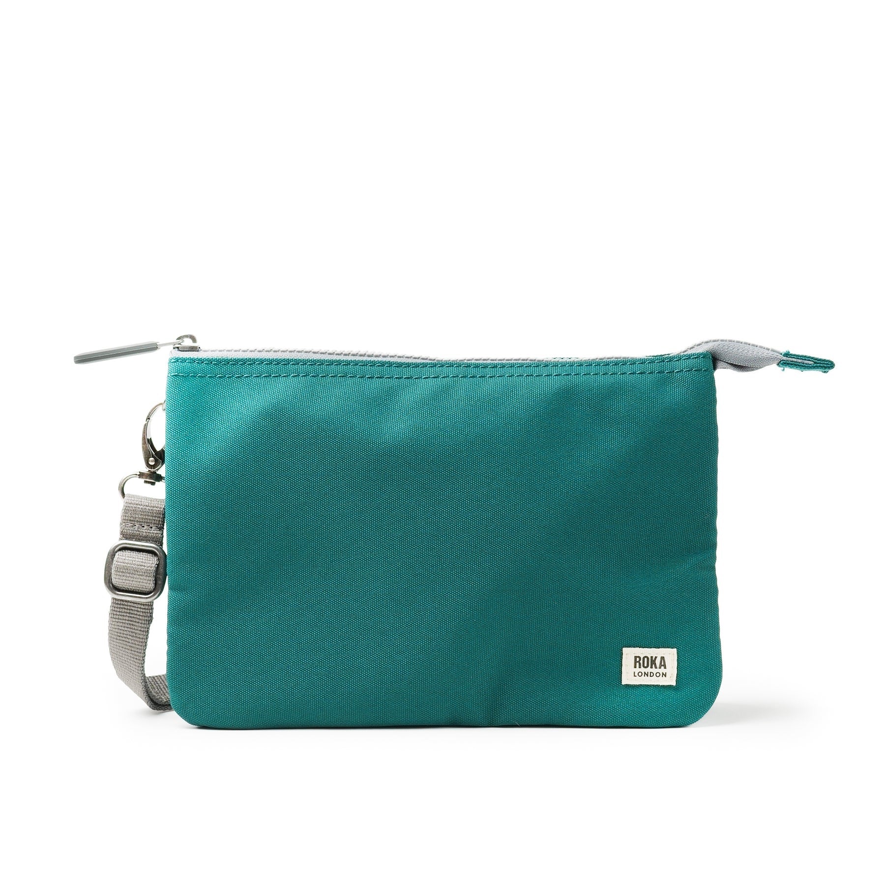 Roka Carnaby XL Crossbody-Recycled Canvas - TEAL