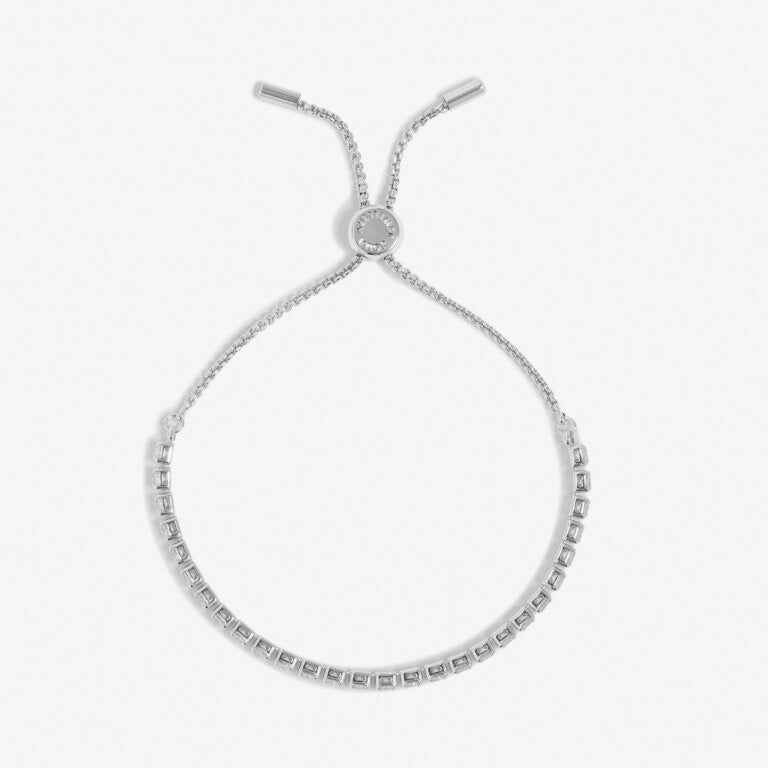 Joma Jewellery - Cubic Zirconia Tennis - Silver Slider Bracelet