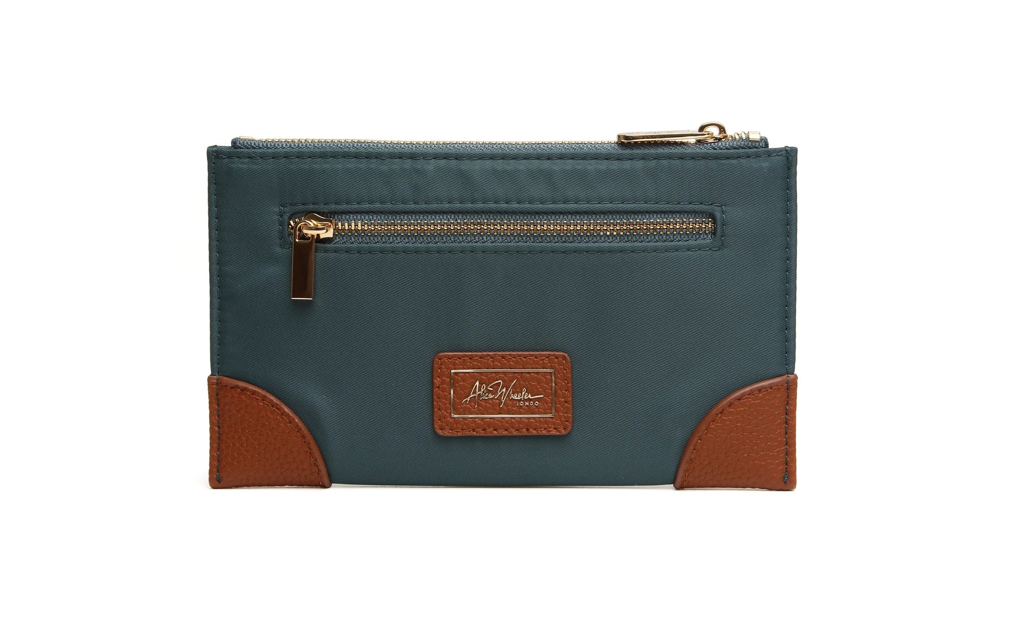 Alice Wheeler - Brompton Purse - Teal Blue/Tan
