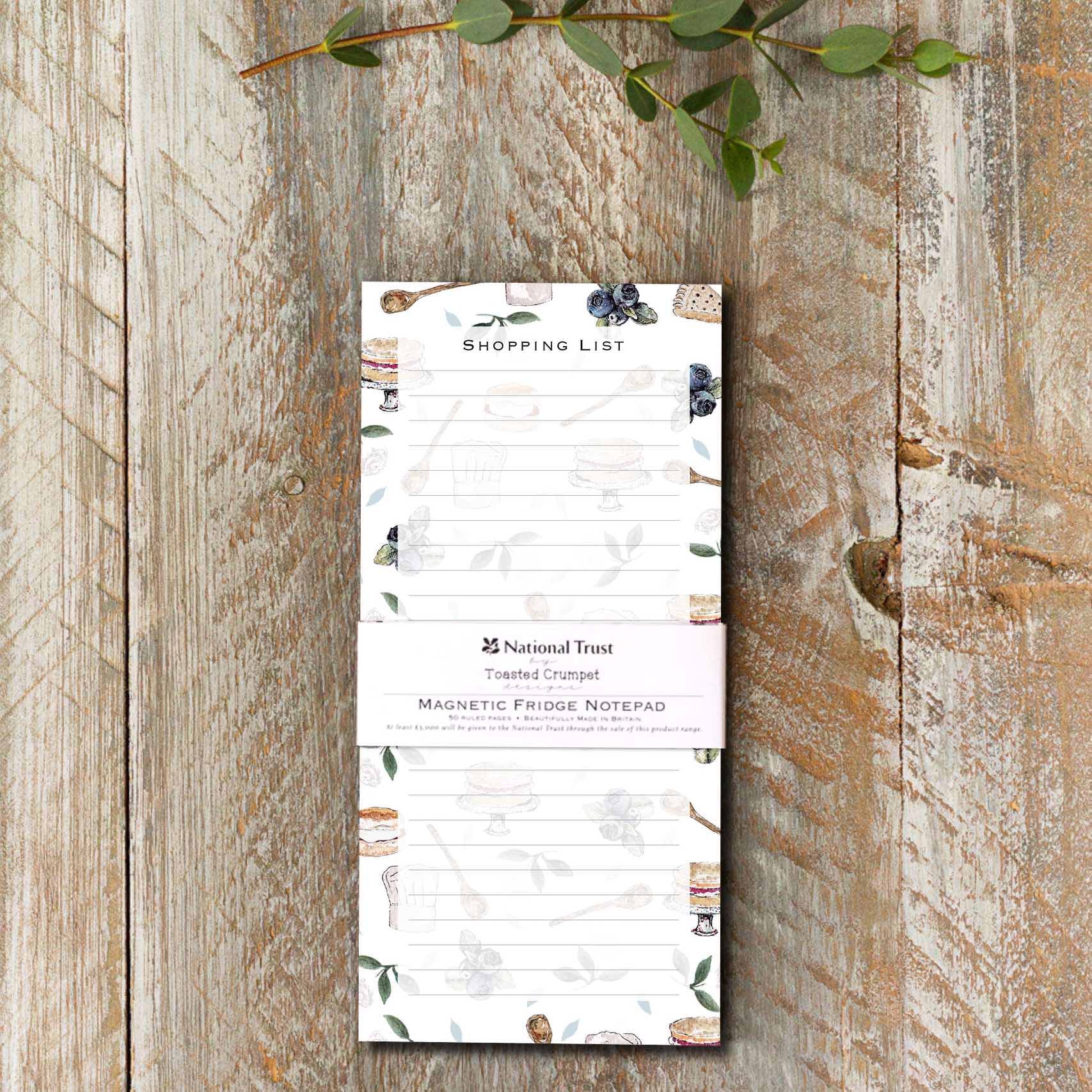 Toasted Crumpet - It's Cake Time - Slim Magnetic Shopping List