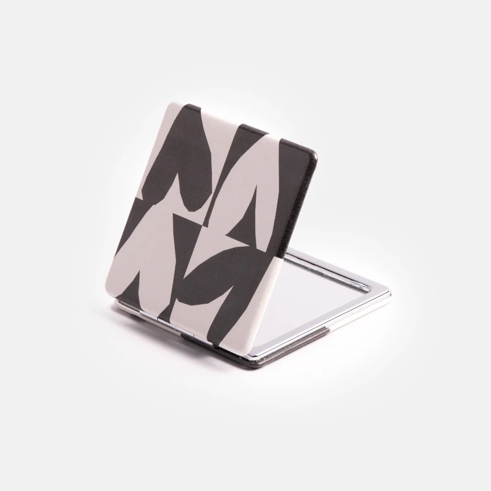 Caroline Gardner Checkmate Square Hearts Pocket Compact Mirror