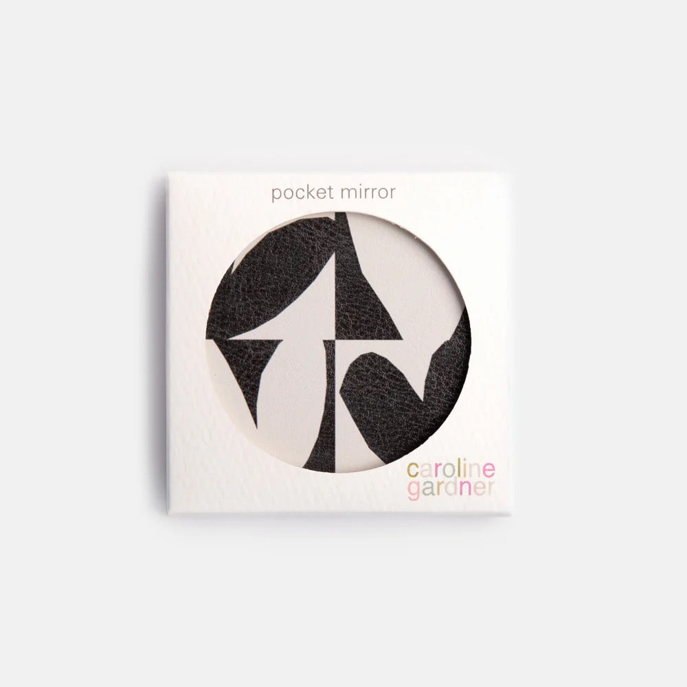 Caroline Gardner Checkmate Square Hearts Pocket Compact Mirror