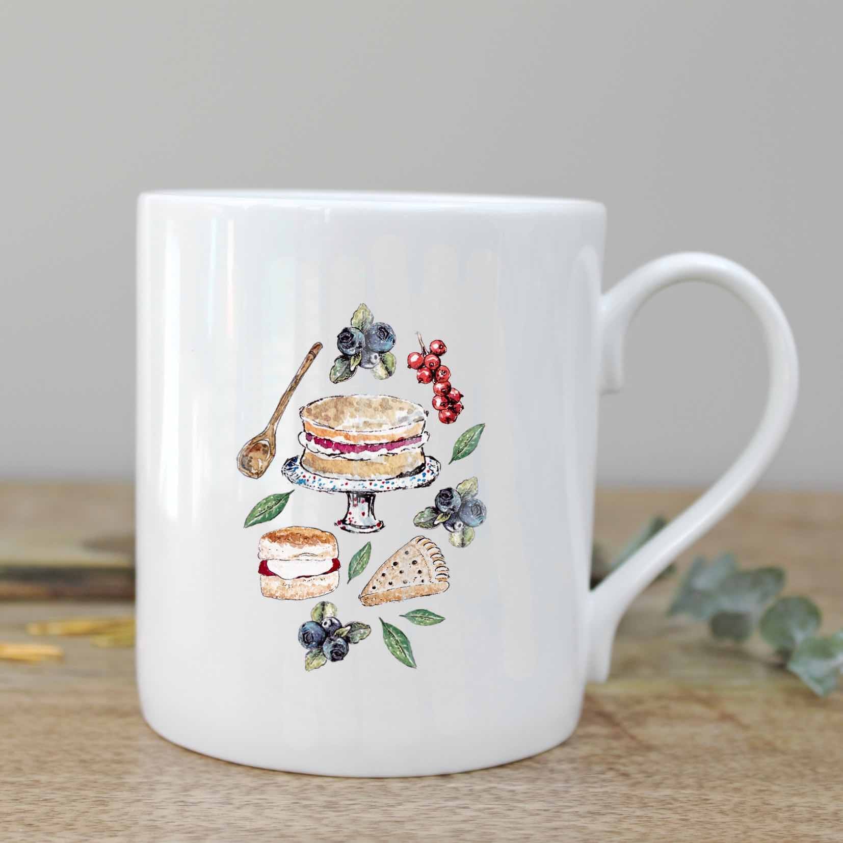 Toasted Crumpet - It's Cake Time - Bone China Mug