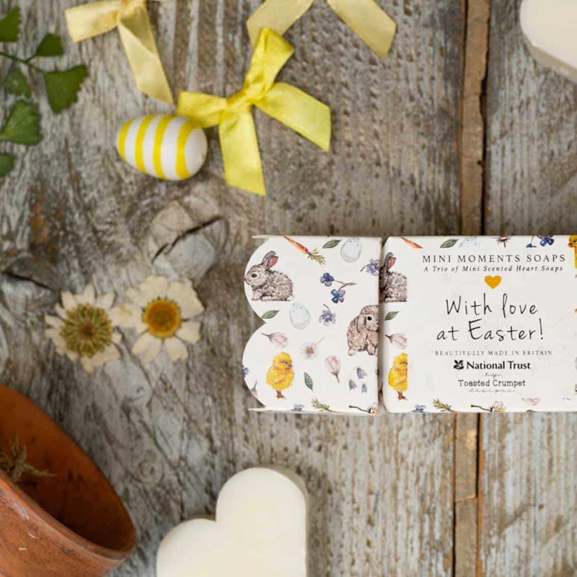 Toasted Crumpet - Easter Bunnies & Chicks -With Love at Easter- Mini Boxed Soaps