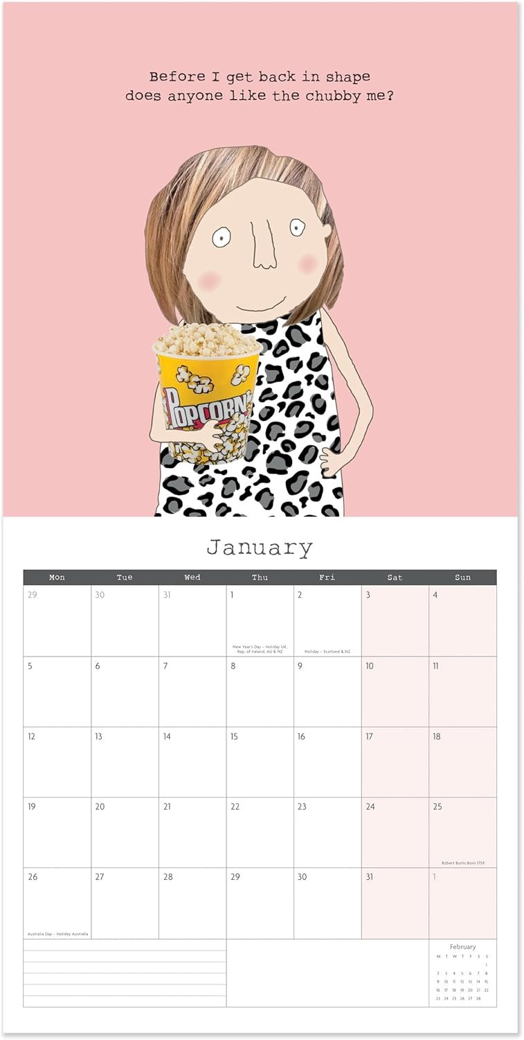 Rosie Made a Thing Large Square Calendar 2026