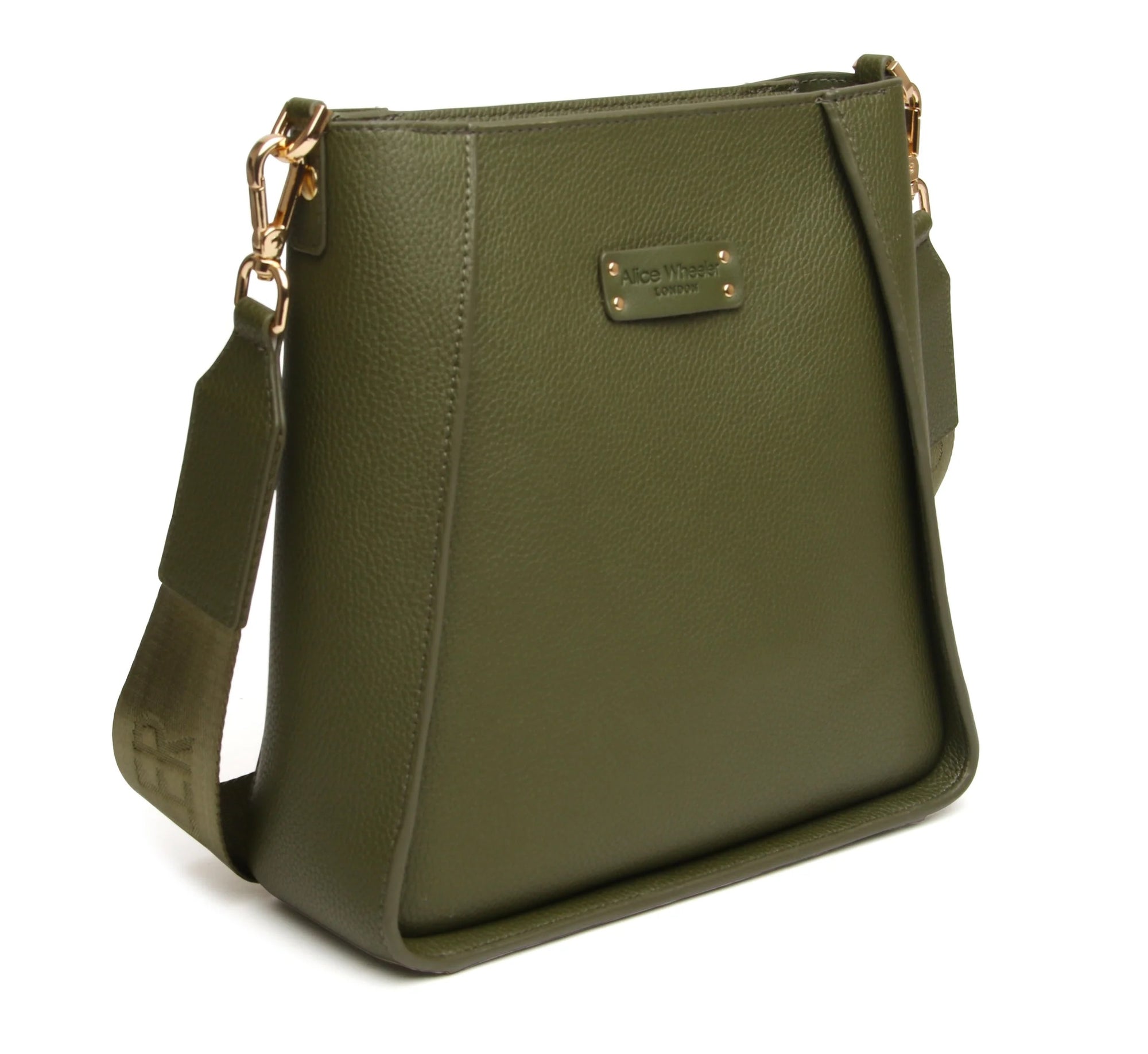Alice Wheeler - Olive Green - Kensington Medium Upright Crossbody Bag