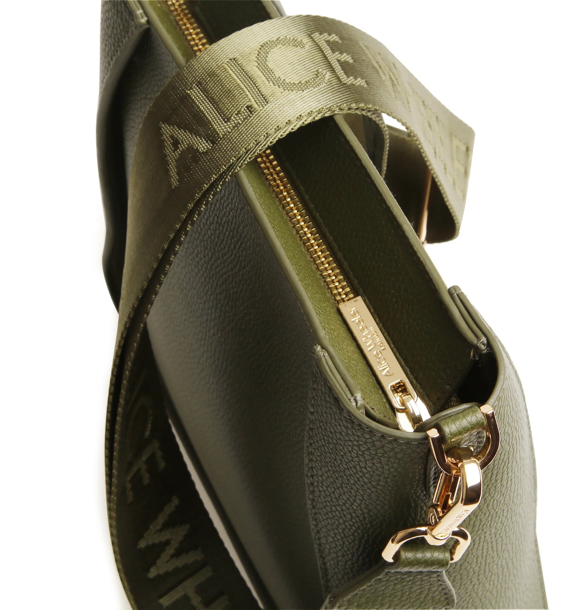 Alice Wheeler - Olive Green - Kensington Medium Upright Crossbody Bag