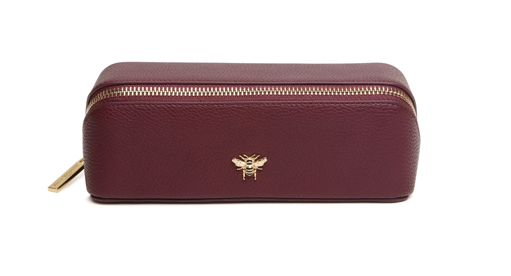 Alice Wheeler Slim Small Train Make-Up Case - Berry