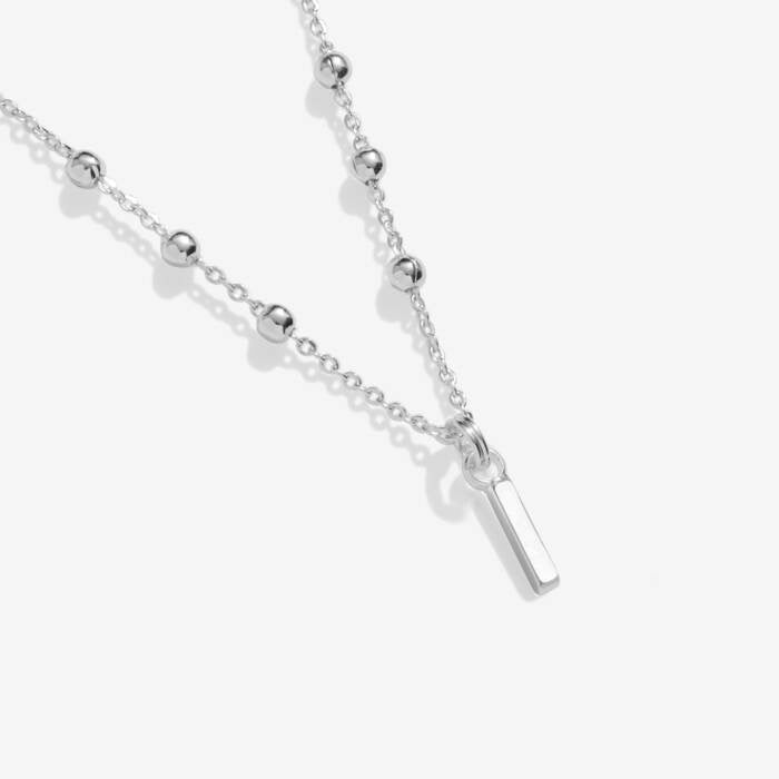 Joma Jewellery Alphabet - A Little - I - Silver Plated Necklace