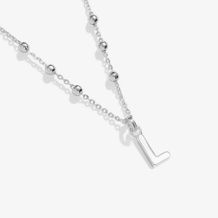 Joma Jewellery Alphabet - A Little - L - Silver Plated Necklace