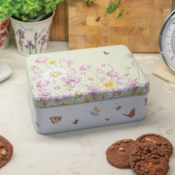 Wrendale Designs 'The Country Set' Bee & Butterfly Rectangular Tin