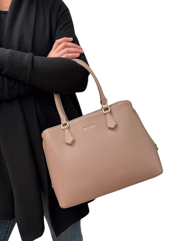 David Jones Large Grab Handbag - Adobe Rose (CM7648A)