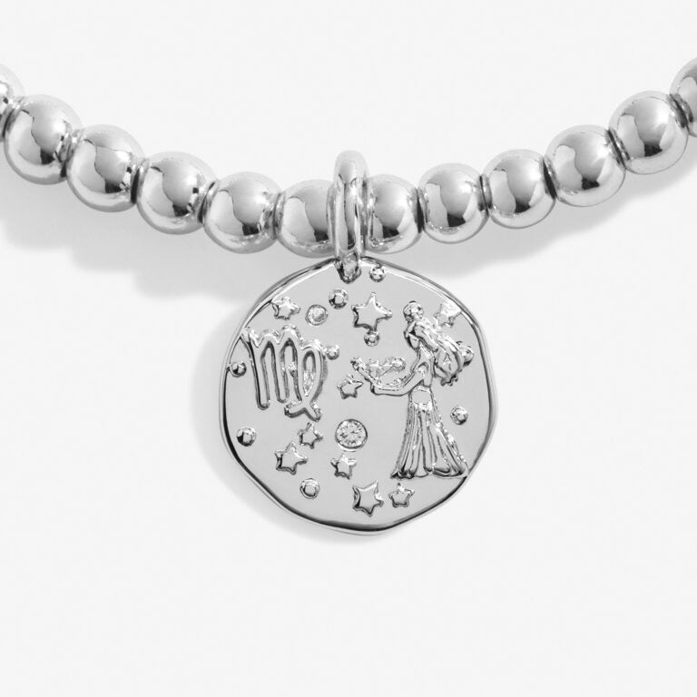 Joma Jewellery - Starsign A little VIRGO Silver Disc Bracelet