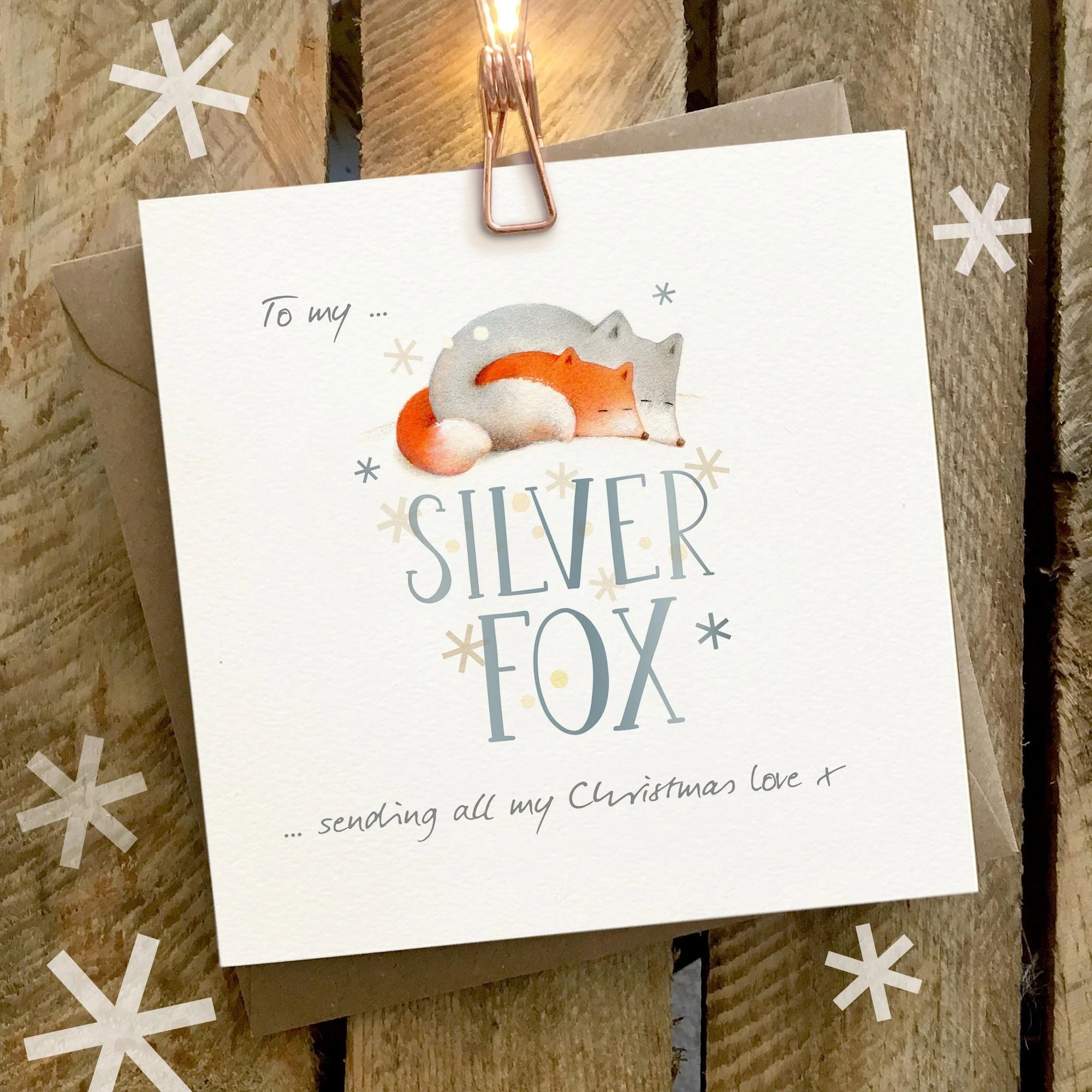 Ginger Betty - To My Silver Fox Christmas Love (Foxes) - Christmas Card