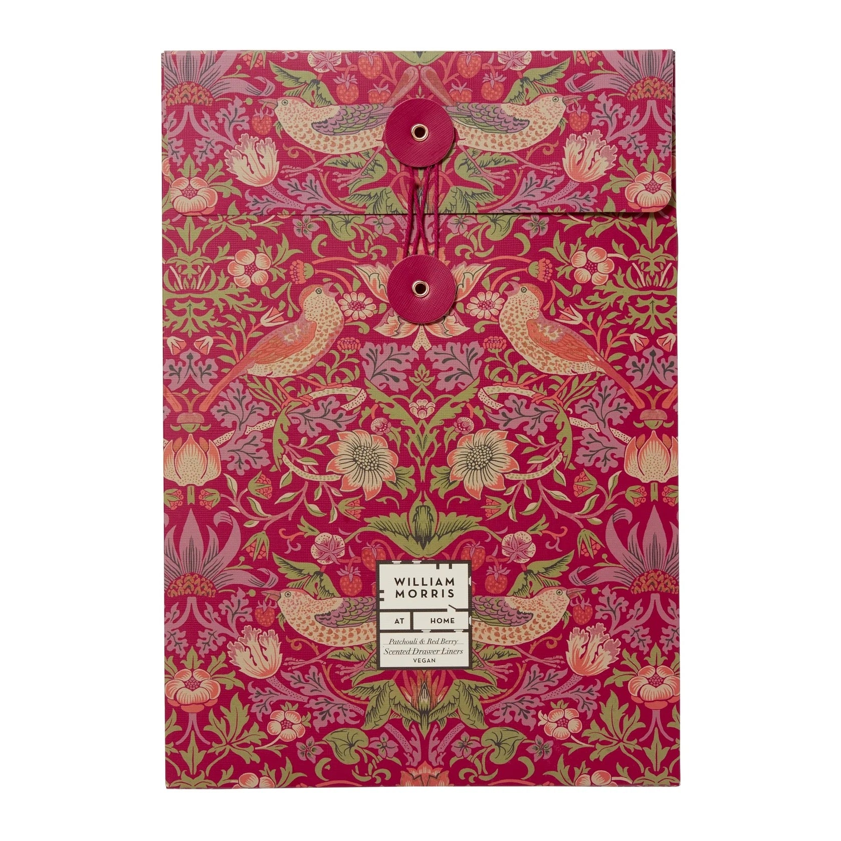 William Morris at Home Patchouli & Red Berry Drawer Liners - (Pack of 5 Sheets)