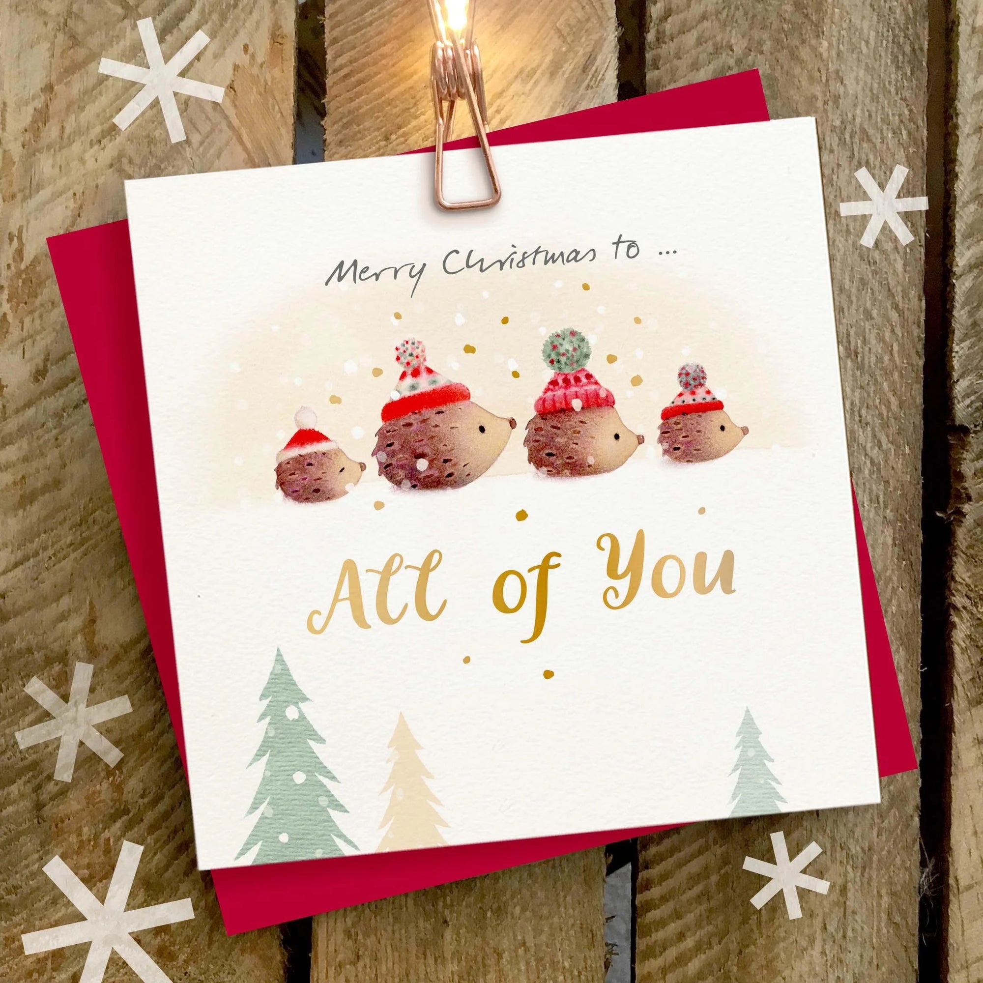 Ginger Betty - Merry Christmas All of You (Hedgehogs) - Christmas Card