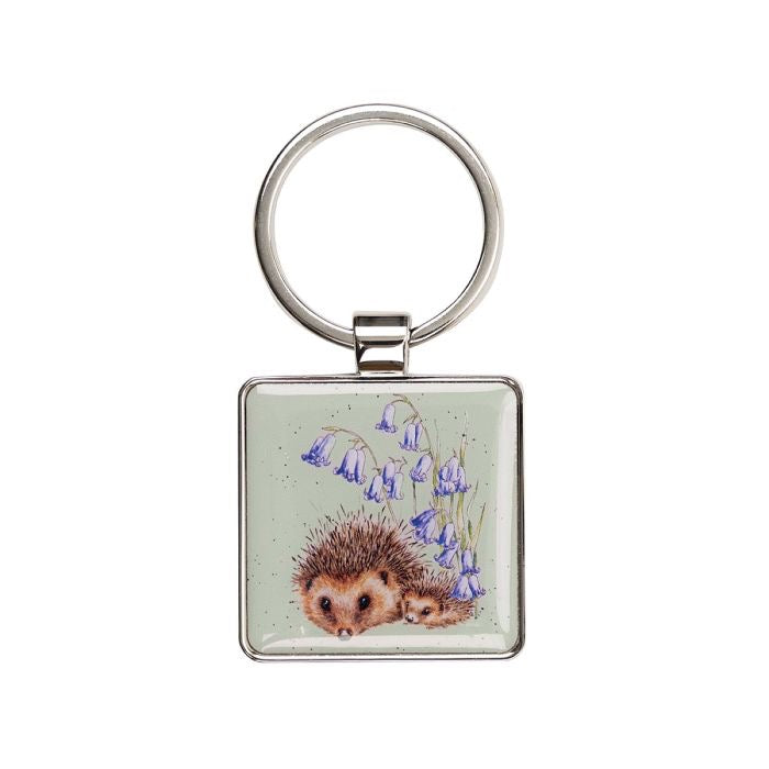 'Love and Hedgehugs' Hedgehog Keyring - Wrendale Designs