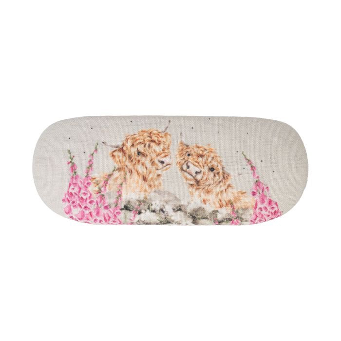 'Just for Moo' Highland Cow Glasses Case - Wrendale Designs
