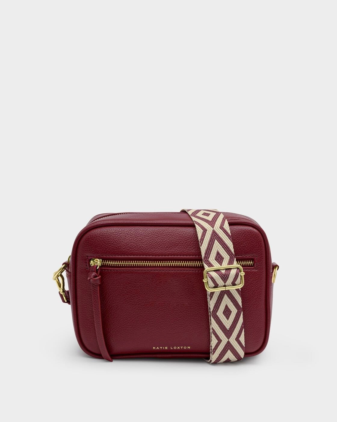 Katie Loxton Hallie Double Strap Crossbody Bag - Cherry